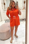 Universal Thread Orange Rope Drawstring Waist Romper- Size XL (sold out online)