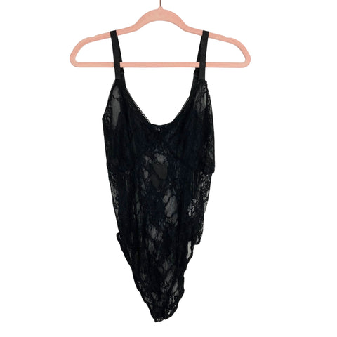 Eloquii Black Lace Sheer Bodysuit NWT- Size 14/16
