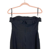 RNWY Black Strapless Split Leg Jumpsuit- Size 10