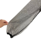 No Brand Wine with Metallic Dots on Black Mesh Overlay Dress- Size ~L (see notes)