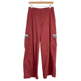 Adidas Faded Red with Logo Pockets Wide Leg Pants- Size S (see notes, Inseam 32”)