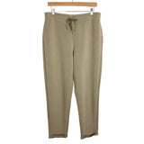 SPANX Tan Drawstring Cuffed Pants- Size XL (Inseam 26”)