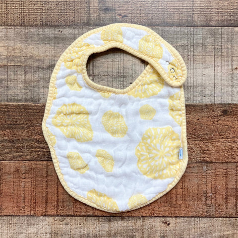 Little Unicorn White/Yellow Bamboo Bib