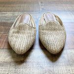 Universal Thread Natural Woven Straw Flat Mules- Size 7.5 (see notes)