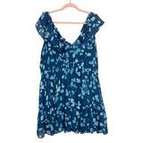 Abercrombie & Fitch Blue Floral Ruffle Dress- Size XL (sold out online)