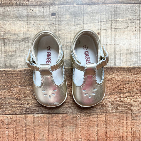 Angel Toddler Gold Mary Jane Shoes- Size 3 (see notes)