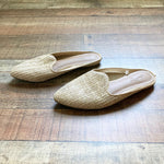 Universal Thread Natural Woven Straw Flat Mules- Size 7.5 (see notes)