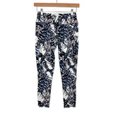 Sweaty Betty Black/White/Blue/Coral Flowers and Bees Leggings- Size XS (Inseam 24”)