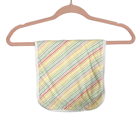 Copper Pearl Rainbow Stripe Burp Cloth
