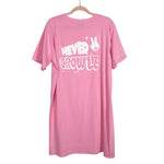 Pink Desert Pink Never Grow Up T-Shirt Dress- Size L (see notes)