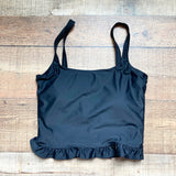 Pink Desert Black Padded Ruffle Midkini Top- Size S (we have matching bottoms)