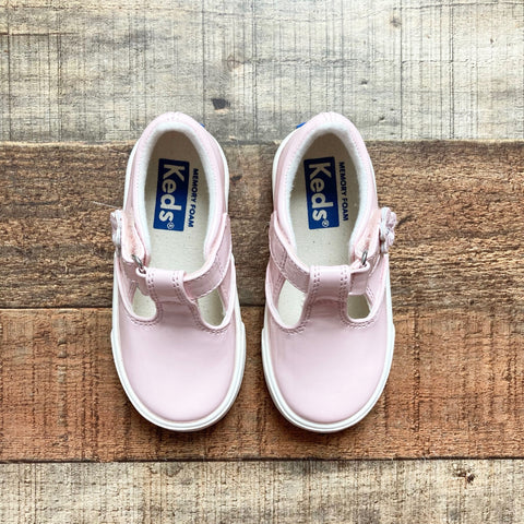 Keds Toddler Pink Patent Leather Sneakers- Size 6M