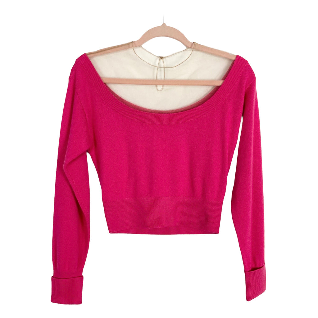 Alexander Wang Pink with Mesh Cropped Sweater- Size ~XS (see notes, so –  The Saved Collection