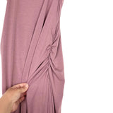 Pink Blush Maternity Mauve Fitted Tank Maxi Dress- Size S