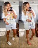 MTV Distressed MTV Sun Tee- Size XL (see notes)