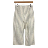 Albion Cream Striped Linen Cropped Pants- Size XS (Inseam 19.5”)