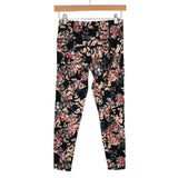 Sweaty Betty Black/Peach/Red/White Floral The Power 7/8 Length Leggings- Size XS (Inseam 24")