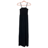 Pink Lily Black Crowd Pleaser Smocked Jumpsuit- Size S