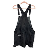 No Boundaries Black Distressed Short Overalls- Size XXL (sold out online)