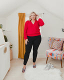Spanx Black The Perfect Pant with Back Seam and Back Split Hem Skinny Ankle Pull On Pants- Size L (Inseam 26”)