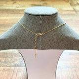 No Brand Gold CZ Grateful Pendant Necklace