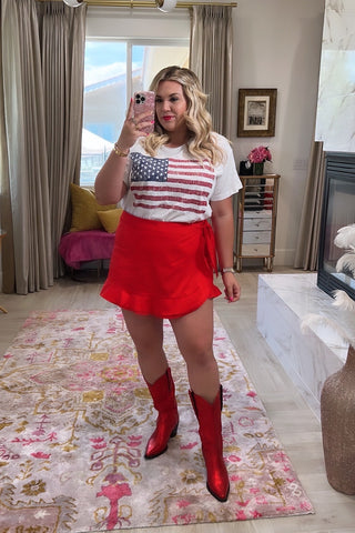 Show Me Your Mumu American Flag Tee- Size XL (sold out online)
