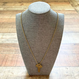 No Brand Fire Key Pendant Long Necklace