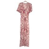 Poupette St Barth Pink Floral Dress- Size S