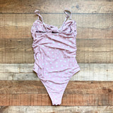 No Brand (Amazon) Polka Dot with Front Tie and Cut Out One Piece- Size S (see notes, sold out online)