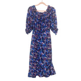 SALONI Silk Floral Off the Shoulder Dress- Size 2