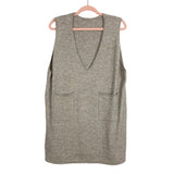Shein Heathered Tan Sleeveless Sweater Dress- Size ~L/XL (see notes)