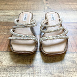 Steve Madden Starie Rhinestone Sandals- Size 7.5 (sold out online)