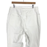 Abercrombie & Fitch White Ripped Knee Curve Love 90's Straight Ultra High Rise Jeans- Size 33/16 (Inseam 30”,see notes)