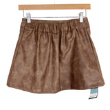 Storets Camel Faux Suede Pleated Skort NWT- Size S/M