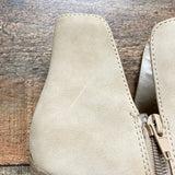 Pink Lily Taupe Side Slit Zipper Booties- Size 8.5 (sold out online, see notes)