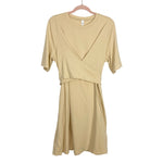 Lululemon Tan Front Wrap Back Tie Dress- Size 12 (sold out online)