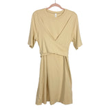 Lululemon Tan Front Wrap Back Tie Dress- Size 12 (sold out online)