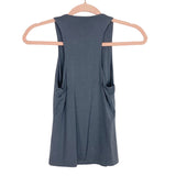 Carly Jean Grey Racerback Tank Top- Size S