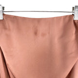 No Brand Blush Faux Silk with Gathered Sides and High Slit Skirt- Size ~XL (see notes)