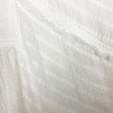 Carly Jean White Gauze Wide Sleeve with Raw Hem/Cuff Top- Size S (see notes)