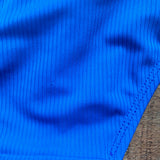 Xhilaration Blue Ribbed High Waisted Bikini Bottoms- Size XL (we have matching top)
