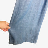 Guess Chambray Button Front with Front Tie and Cut Out Wide Leg Jumpsuit- Size 0