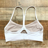 Lululemon White Racerback Sports Bra- Size 8 (see notes)
