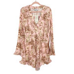 Agua Bendita x Target Pink and Cream Floral Romper NWT- Size XL