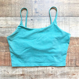 No Brand Sage with Built in Bra Cropped Tank- Size M