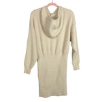 Pretty Garden Cream Ribbed Hooded Sweater Dress NWT- Size L