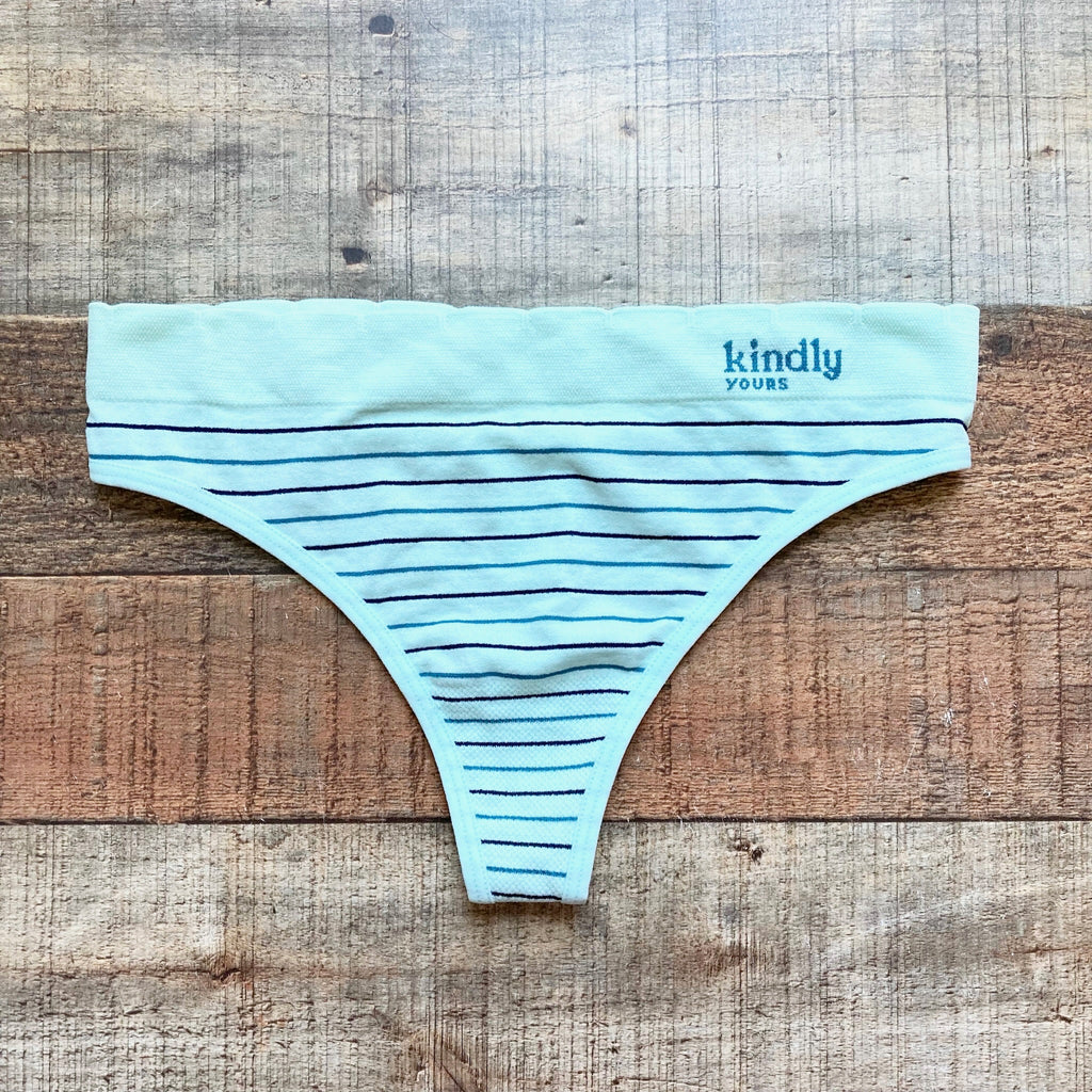 Kindly Yours Mint Striped Thong Underwear- Size S (BRAND NEW) – The Saved  Collection