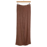 Free People Brown Low Back Pant Set- Size S (sold out online, Inseam 29”)