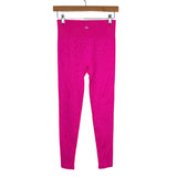 Sofia Active by Sofia Vergara Hot Pink Animal Print Jacquard Compression Leggings NWT- Size S (Inseam 25")
