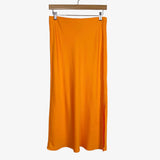 A New Day Orange Satin Skirt- Size S (see notes)